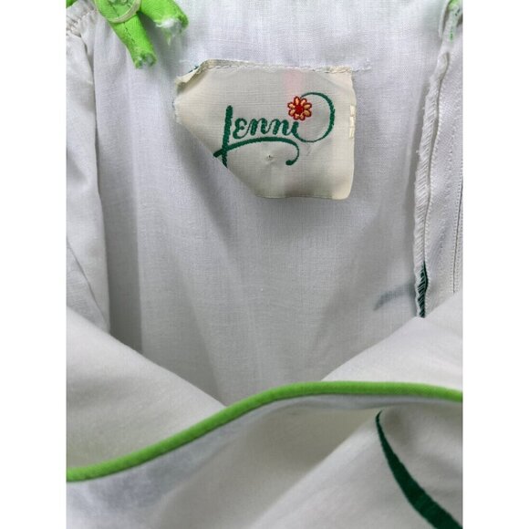 Jenni Vintage Sun Dress 60s 70s MCM Mod Retro Floral Size SMALL Belted - Picture 7 of 11